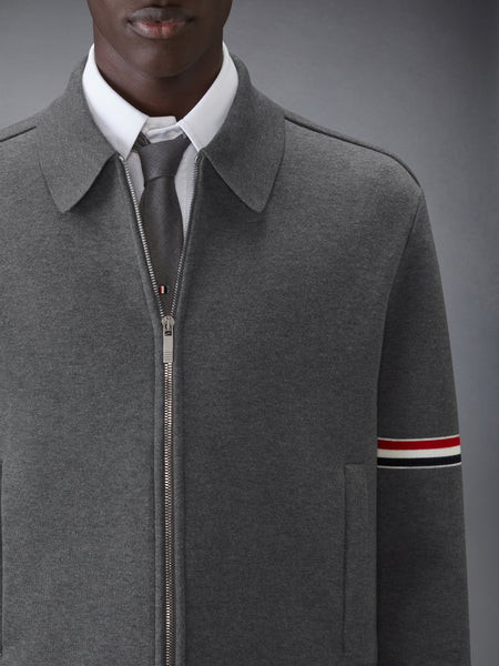 COTTON LOOPBACK JACKET MED GREY