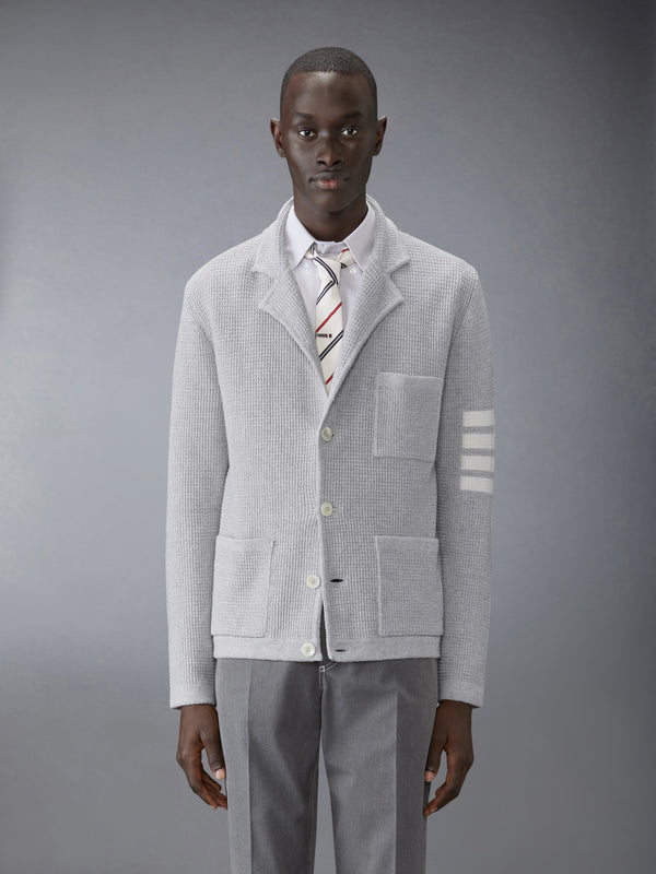 LINEN COTTON 4-BAR CARIDGAN JACKET - image 1