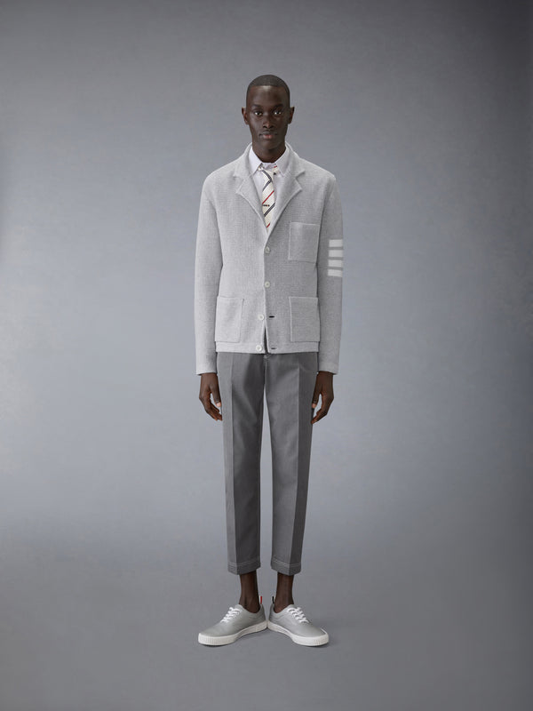 LINEN COTTON 4-BAR CARIDGAN JACKET - image 3