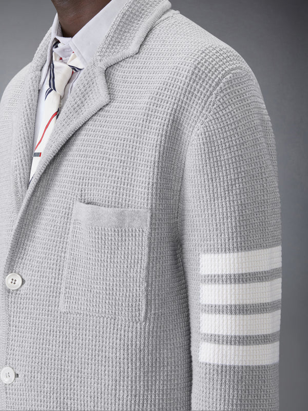 LINEN COTTON 4-BAR CARIDGAN JACKET - image 5