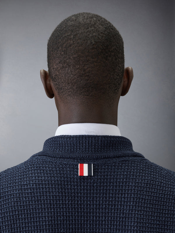 LINEN COTTON 4-BAR CARIDGAN JACKET - image 5