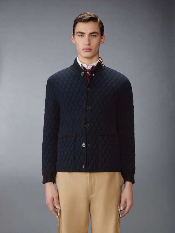 MERINO WOOL INTARSIA JACQUARD WORK JACKET - image 1