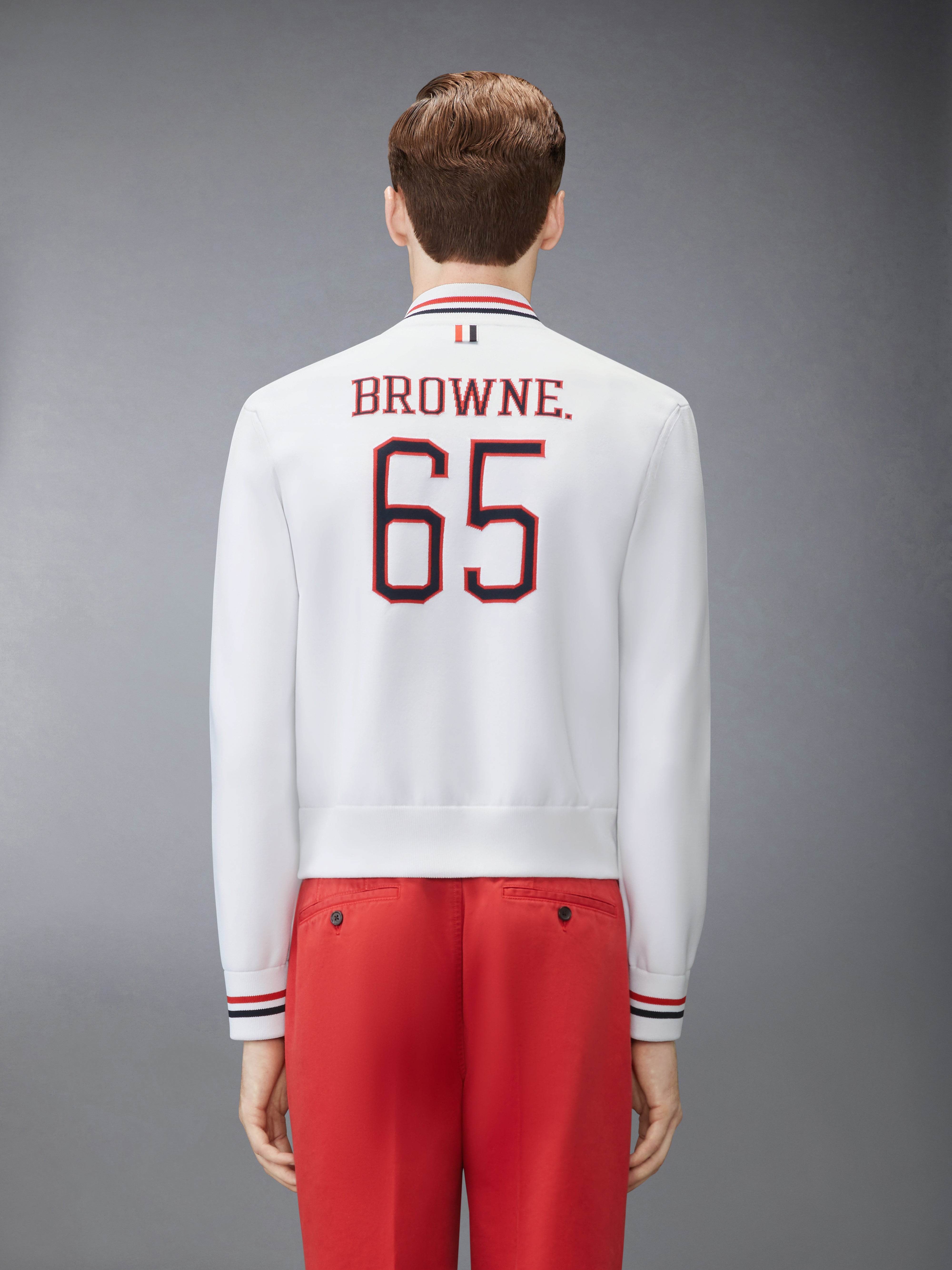 Browne 65 Intarsia Bomber Jacket | Thom Browne