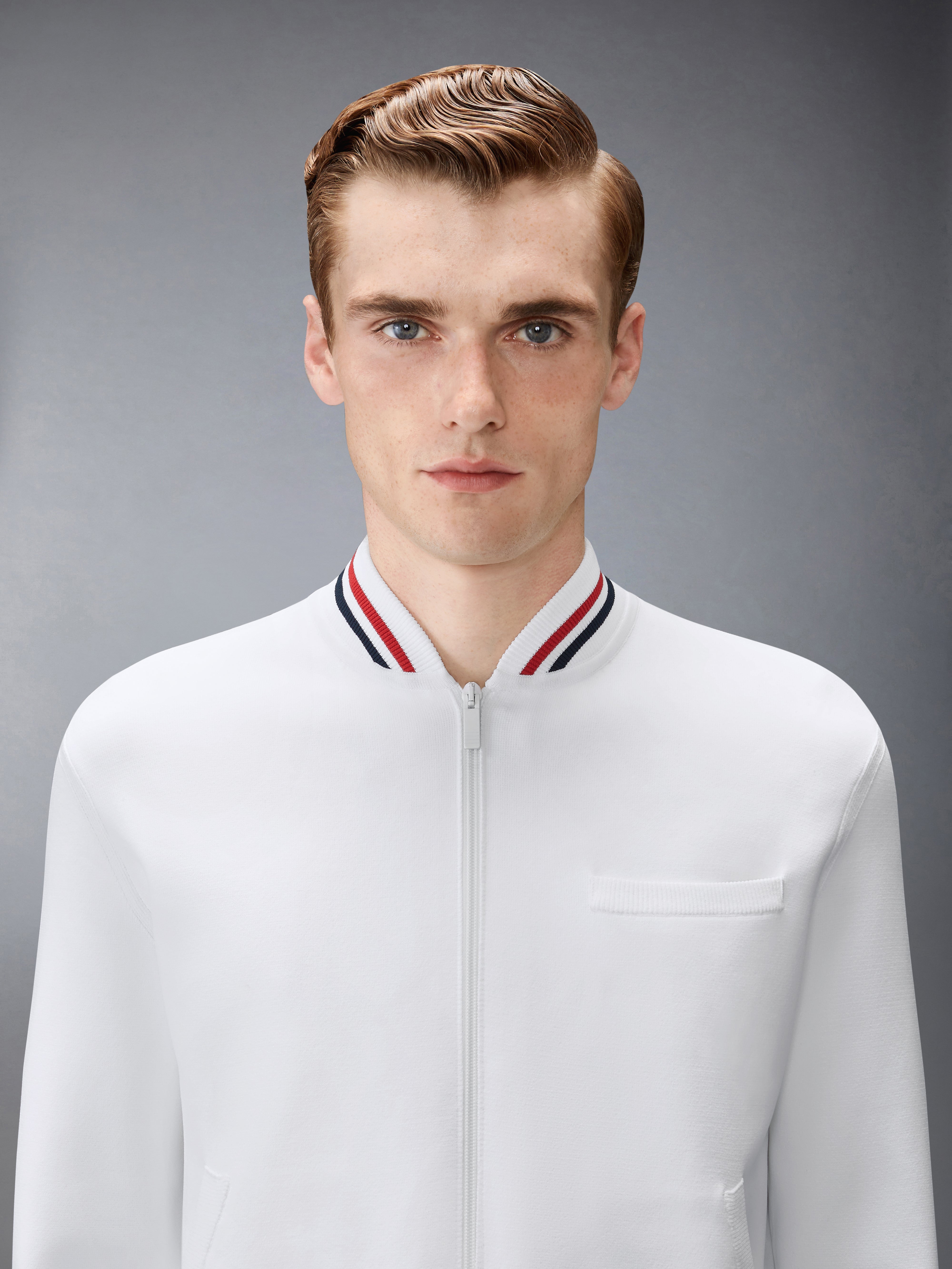 Browne 65 Intarsia Bomber Jacket | Thom Browne