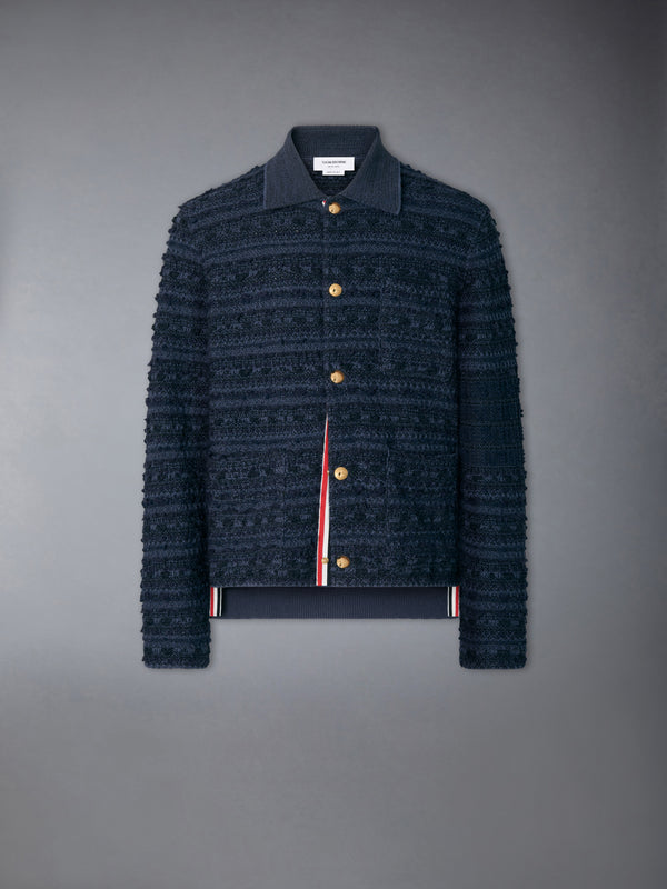 KNIT TWEED 4-BAR UTILITY JACKET - featured image
