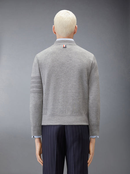 OTTOMAN MILANO STITCH 4-BAR BOMBER JACKET LT GREY