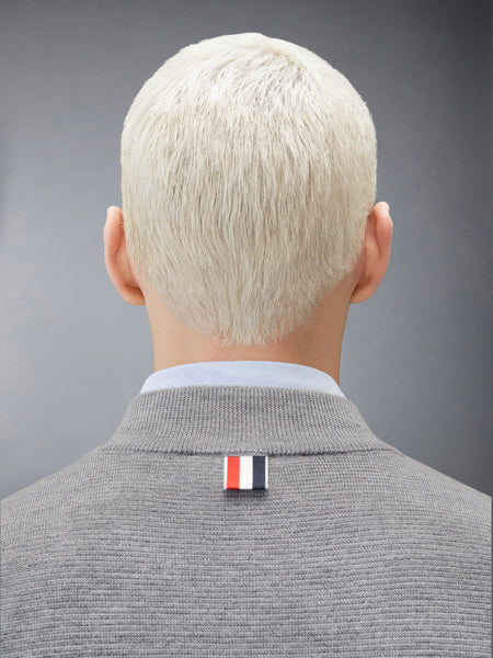 OTTOMAN MILANO STITCH 4-BAR BOMBER JACKET LT GREY