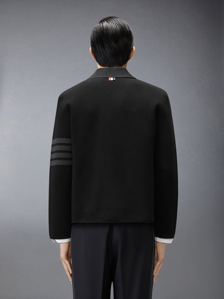 MERINO WOOL 4-BAR WORK JACKET BLACK