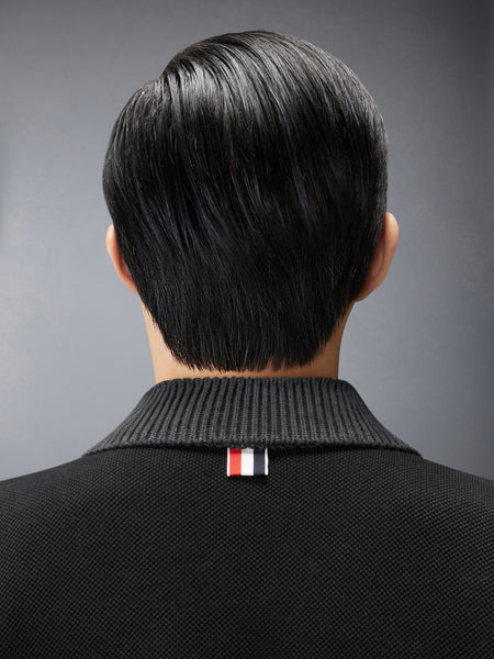 MERINO WOOL 4-BAR WORK JACKET BLACK