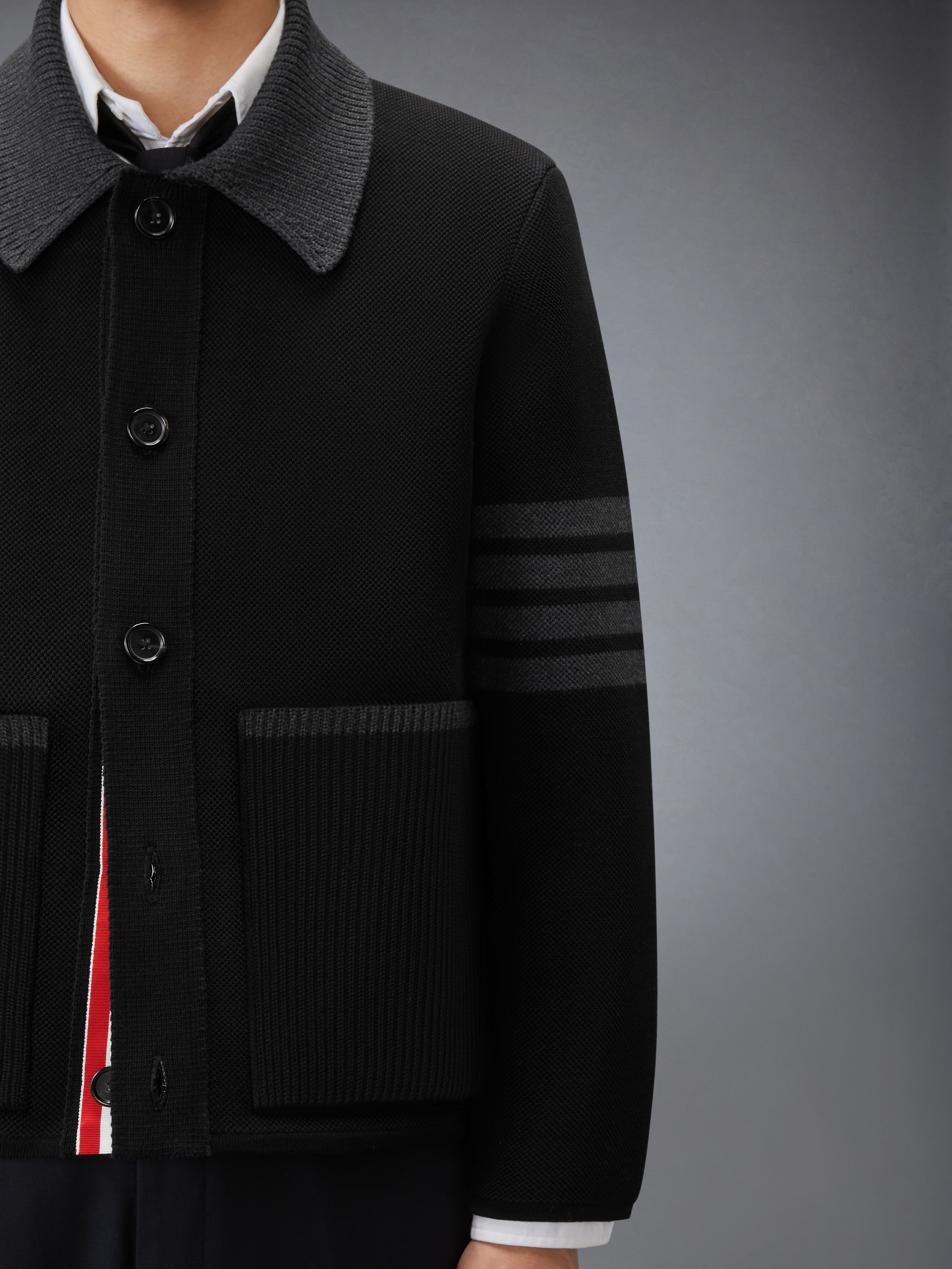 Merino Wool 4-Bar Work Jacket | Thom Browne