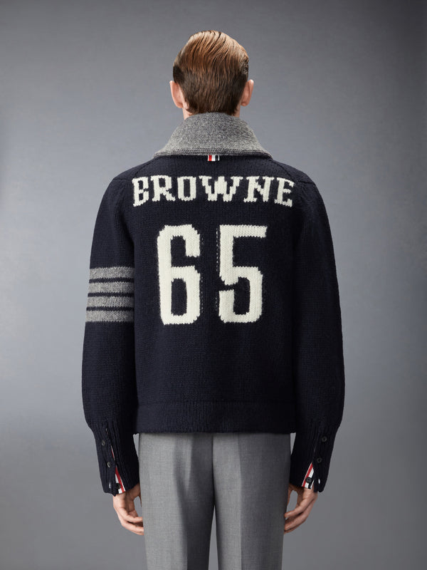 BROWNE 65 INTARSIA CARDIGAN JACKET - image 2