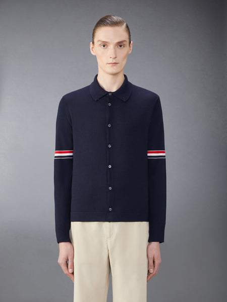 MERINO WOOL ARMBAND SHIRT NAVY