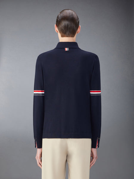 MERINO WOOL ARMBAND SHIRT NAVY