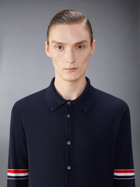MERINO WOOL ARMBAND SHIRT NAVY