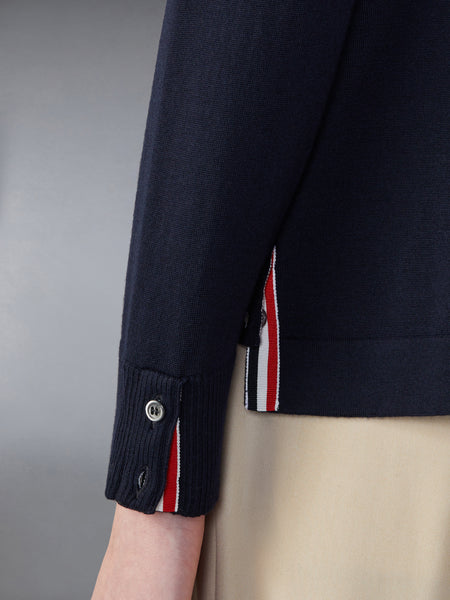 MERINO WOOL ARMBAND SHIRT NAVY
