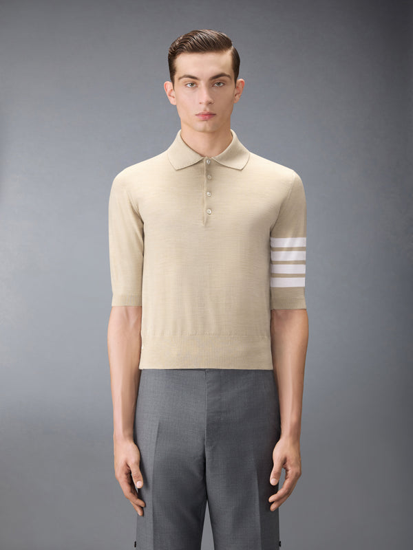 FINE MERINO WOOL 4-BAR POLO - image 1