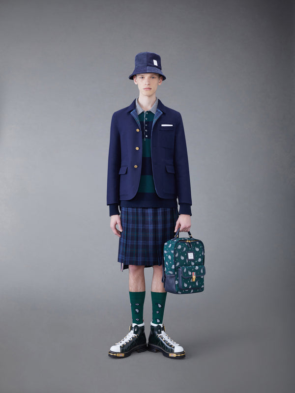 ラグビーストライプ メリノ 4BAR 長袖ポロ - image 4