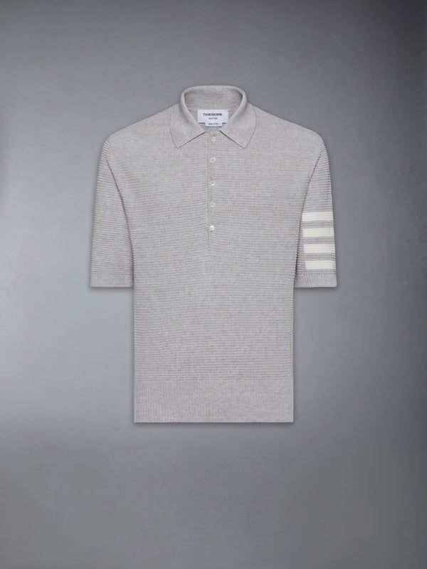 LINEN COTTON 4-BAR RELAXED FIT POLO - featured image