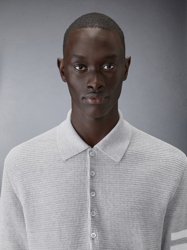 LINEN COTTON 4-BAR RELAXED FIT POLO - image 4