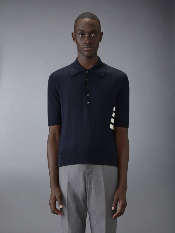 COTTON 4-BAR RELAXED FIT POLO - image 1