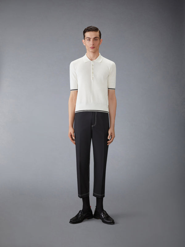 HALF & HALF COTTON 4-BAR RELAXED FIT POLO - image 3