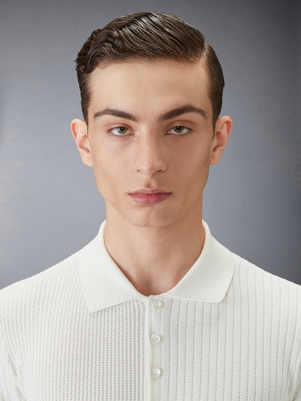 HALF & HALF COTTON 4-BAR RELAXED FIT POLO - image 4