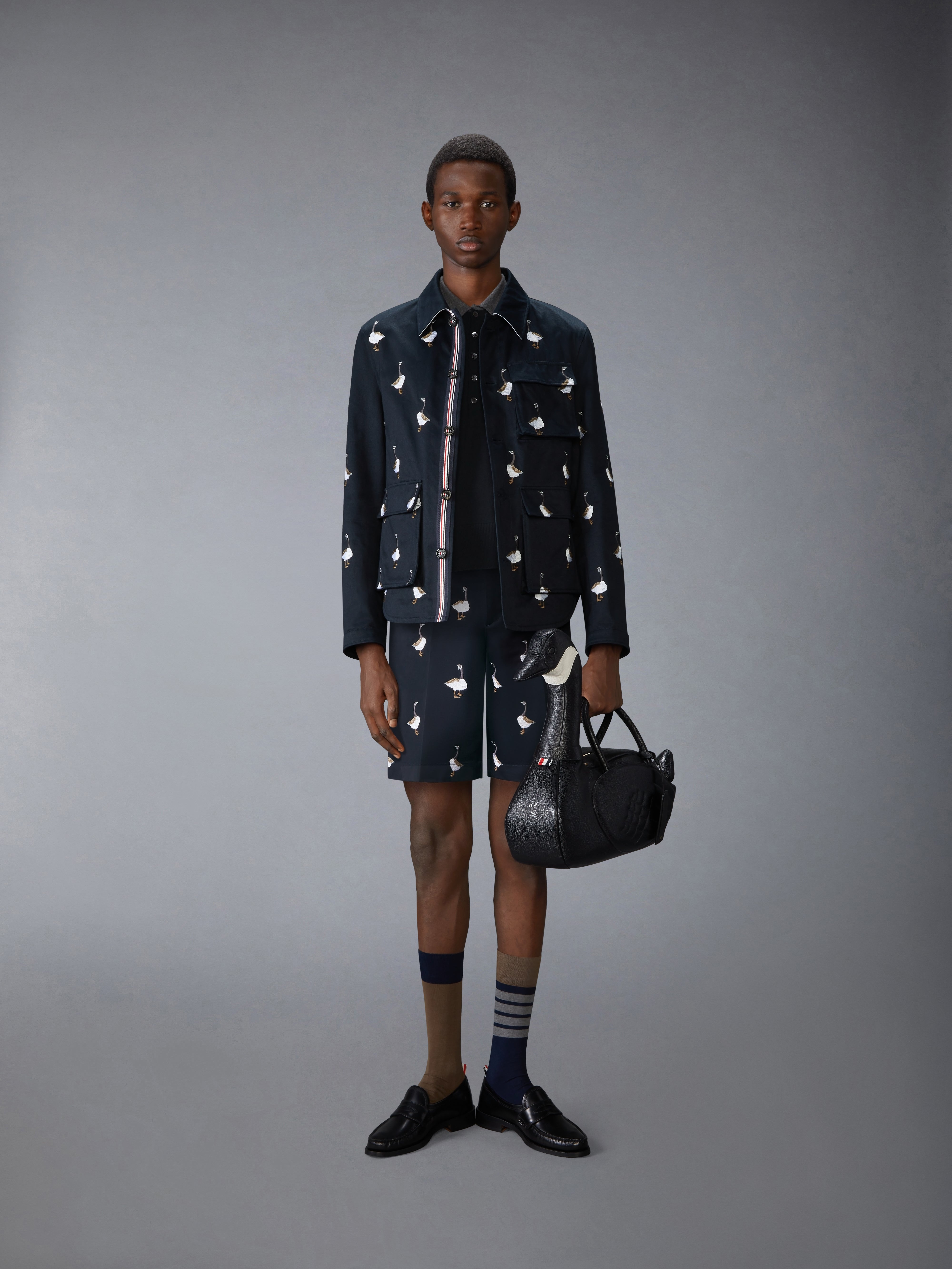 トップス MEIAS woolpolo pullover+tefron (brack) Fine Merino Wool Funmix Polo | Thom Browne