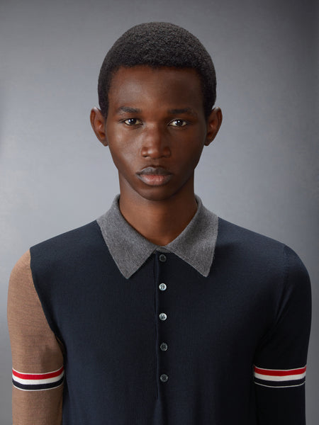 FINE MERINO WOOL FUNMIX POLO