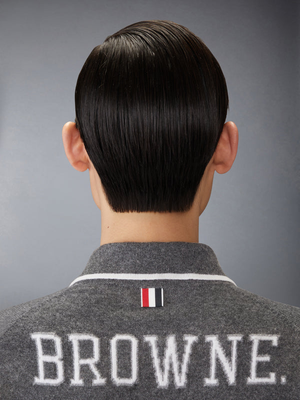 BROWNE 65 ジャージー インターシャ カシミヤ 長袖ポロシャツ - image 5