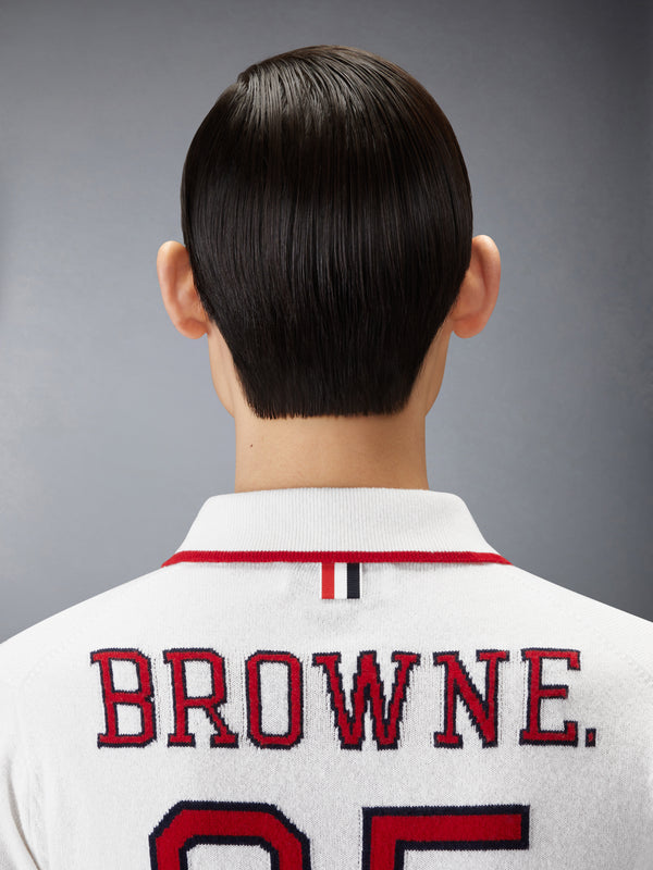 BROWNE 65 ジャージ インターシャ カシミア 長袖ポロシャツ - image 5