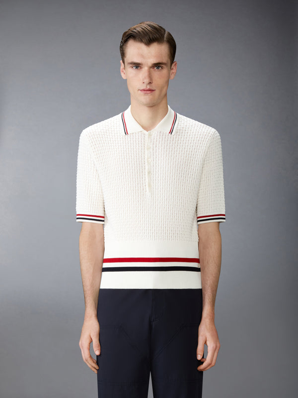 FLOAT RIPPLE STITCH RWB STRIPE POLO - image 1