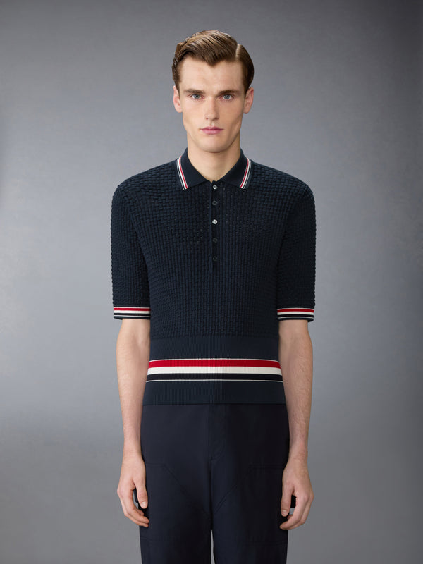 FLOAT RIPPLE STITCH RWB STRIPE POLO - image 1