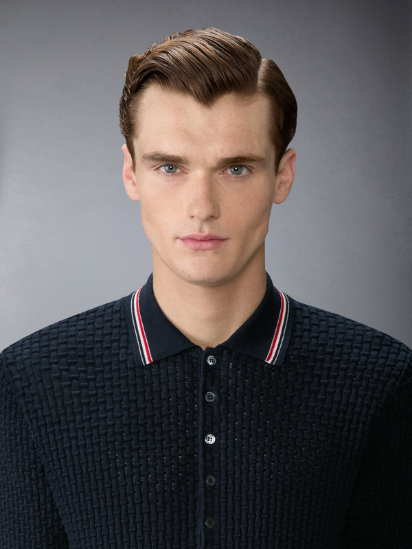 FLOAT RIPPLE STITCH RWB STRIPE POLO - image 5