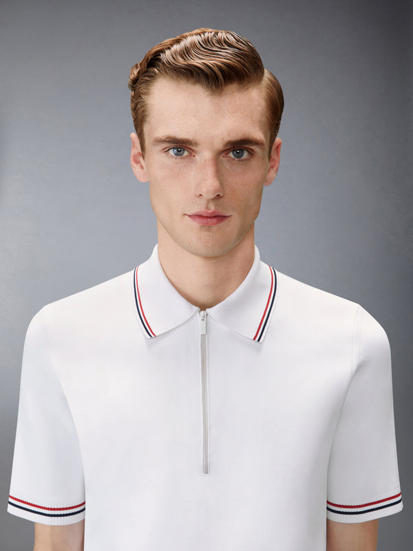 BROWNE 65 INTARSIA ZIP POLO - image 4