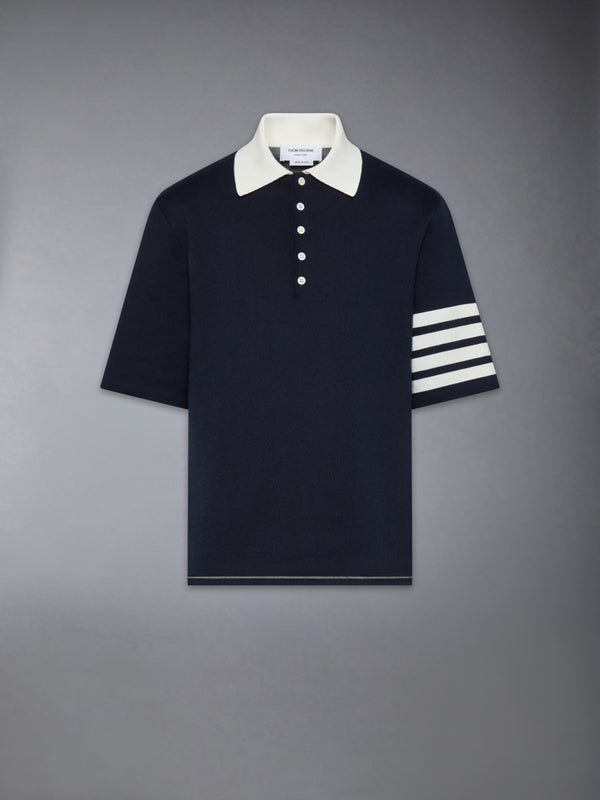 CREST INTARSIA JACQUARD 4-BAR RUGBY FIT POLO - featured image