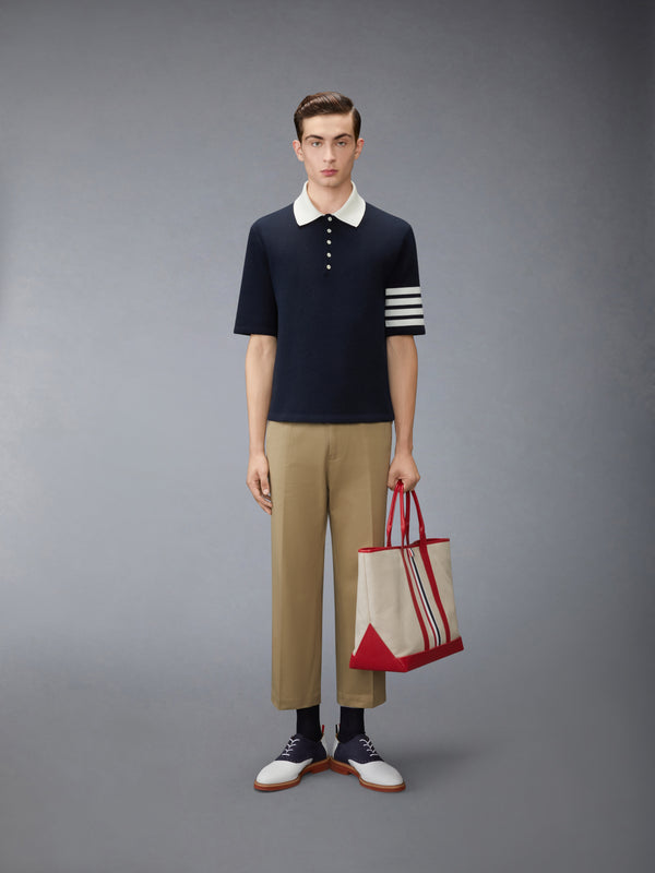 CREST INTARSIA JACQUARD 4-BAR RUGBY FIT POLO - image 3