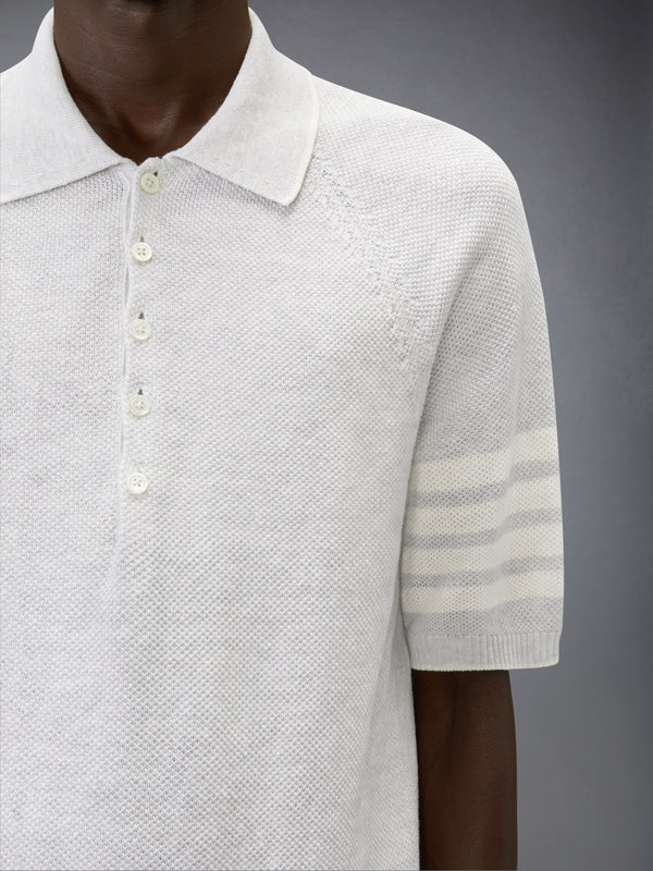 LINEN COTTON 4-BAR RELAXED FIT POLO - image 5
