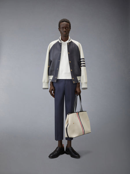 LINEN COTTON 4-BAR RELAXED FIT POLO WHITE