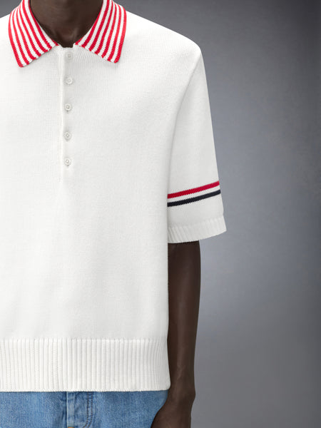 RWB ARMBAND SAILBOAT RUGBY POLO WHITE