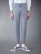 CASHMERE STRIPE SWEATPANTS - LT GREY