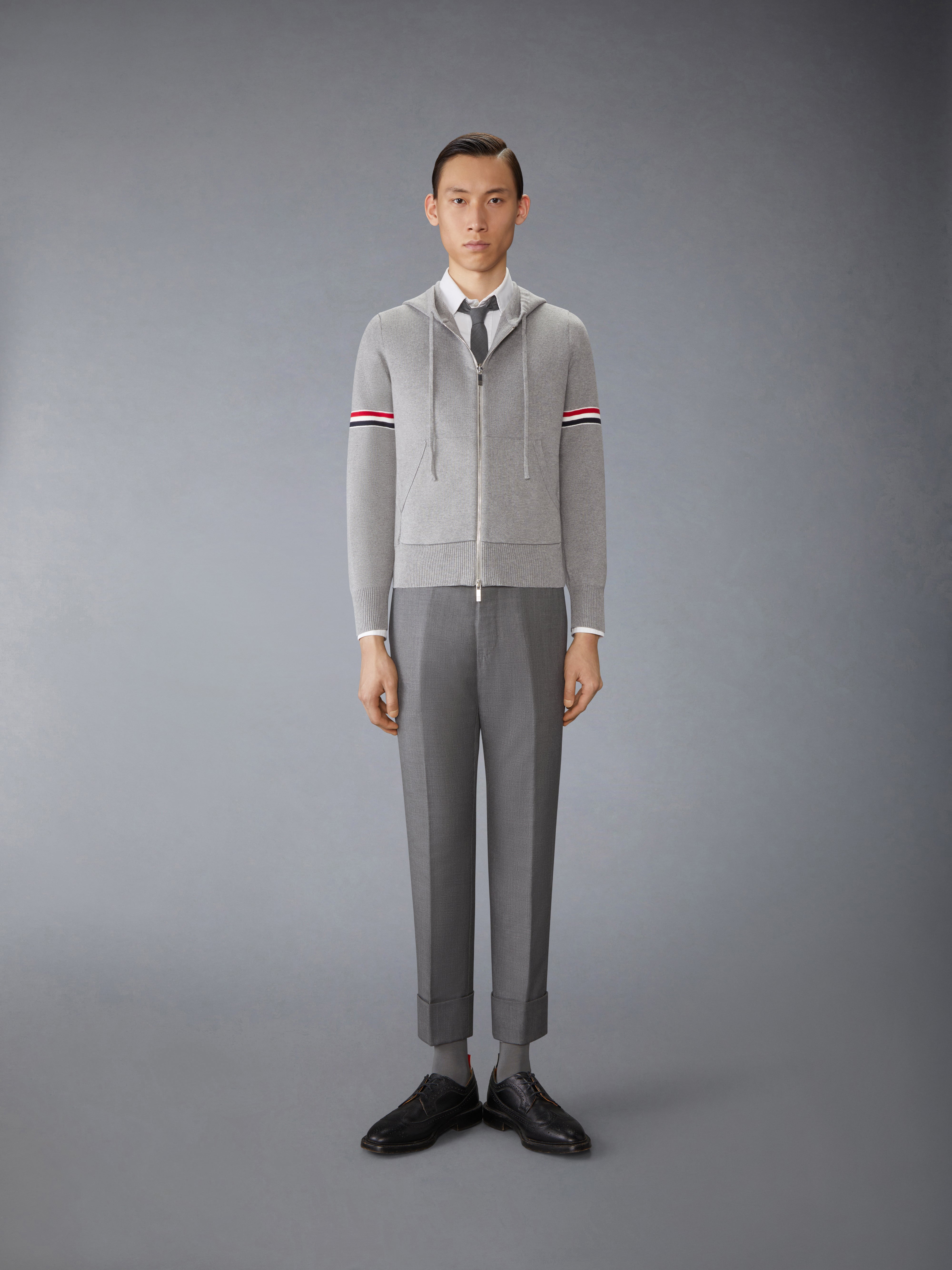 Cotton Milano Armband Hoodie | Thom Browne