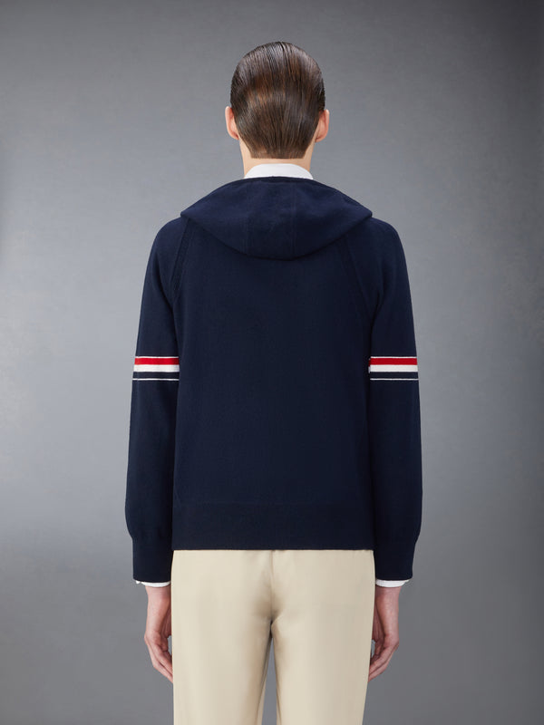 CASHMERE ARMBAND ZIP UP HOODIE - image 2