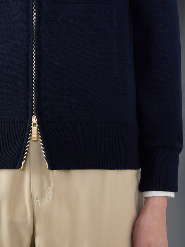 CASHMERE ARMBAND ZIP UP HOODIE - image 5