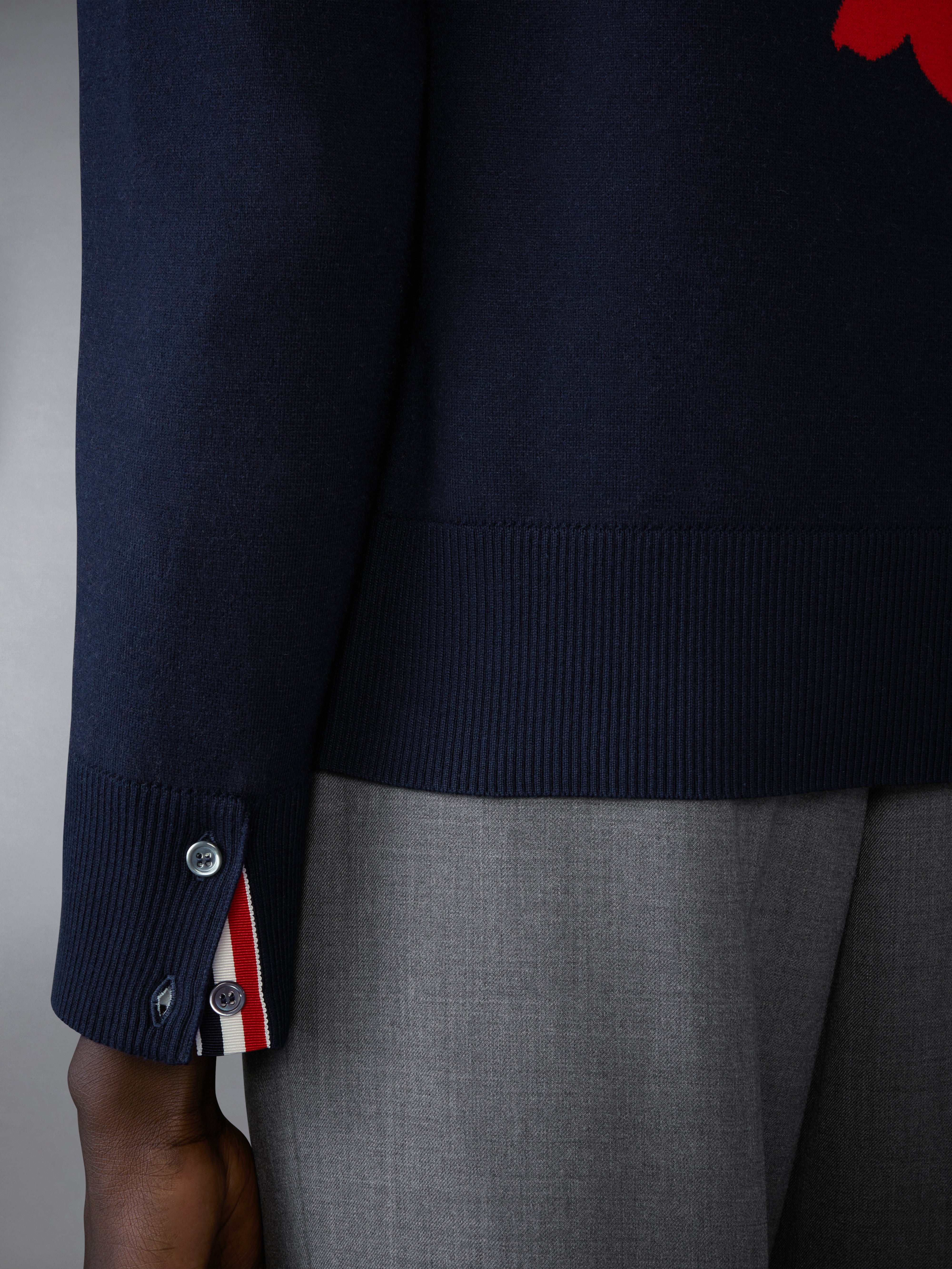 パーカー・フーディ THOM BROWNE SS23 HOODIE (MKT008A_Y3007055) Classic full zip hoodie in classic loopback with engineered