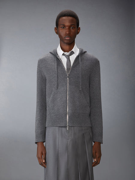 GEESE INTARSIA MERINO WOOL HOODIE