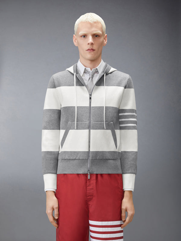 HECTOR 4-BAR RUGBY ZIP UP HOODIE - image 1