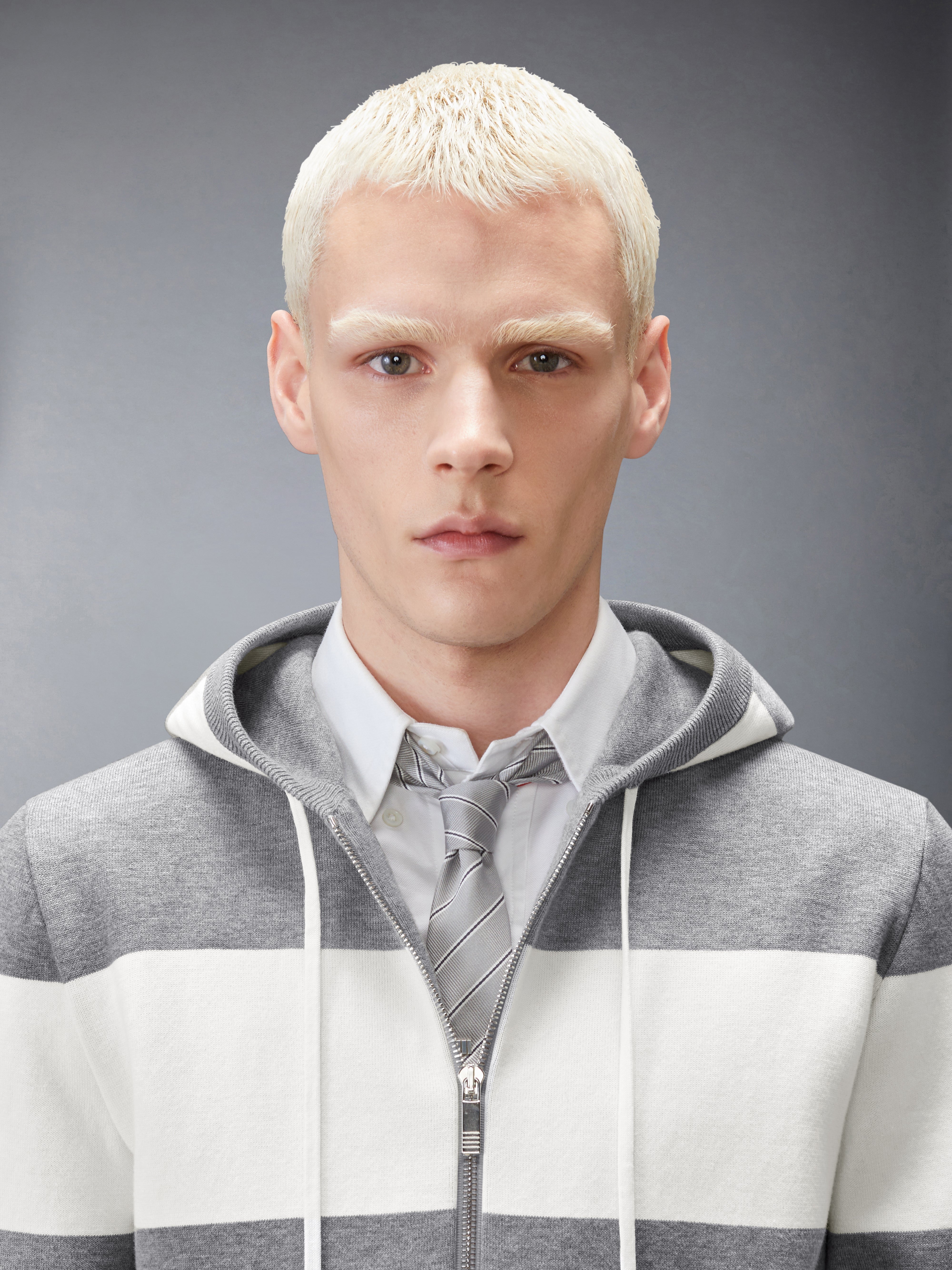 Hector 4-Bar Rugby Zip Up Hoodie | Thom Browne