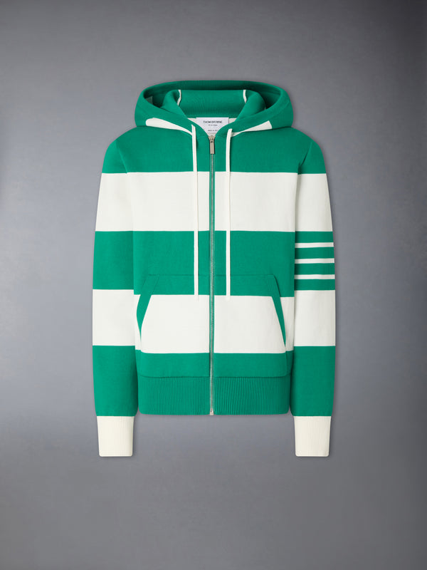 HECTOR 4-BAR RUGBY ZIP UP HOODIE - featured image
