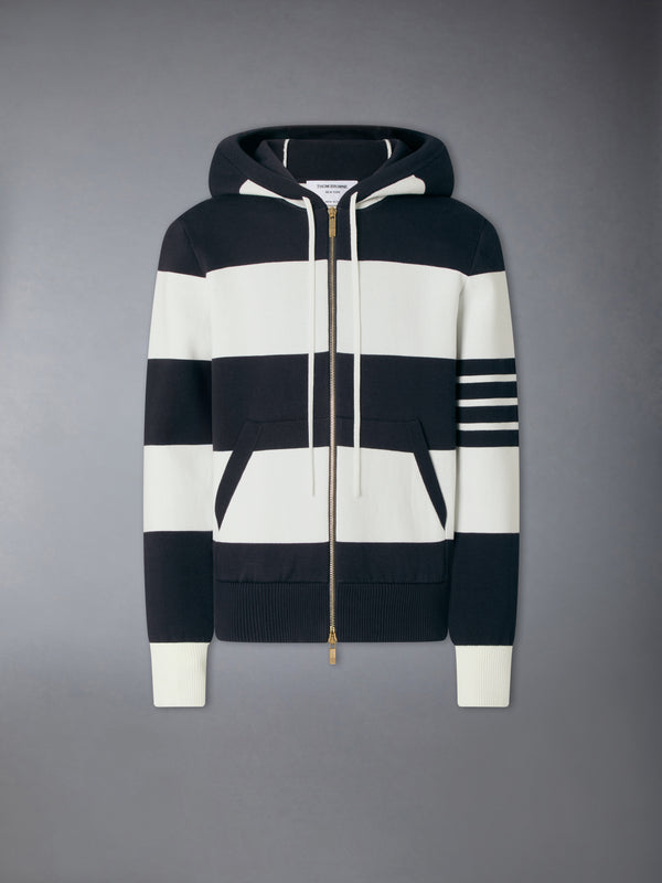 HECTOR 4-BAR RUGBY ZIP UP HOODIE - featured image