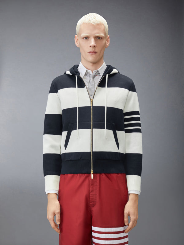 HECTOR 4-BAR RUGBY ZIP UP HOODIE - image 1